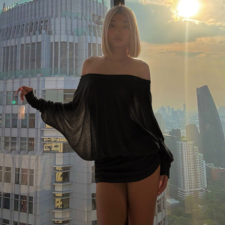 VALENCIA™ – Elegant Off-Shoulder Evening Mini Dress